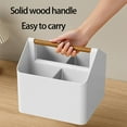 thumbnail image 2 of sruoe Desktop Storage Box, Desk Organizer Office Accessories, Pen cup Organizer Storage Box, Classic Office Supplies, Countertop Organizers for Bedroom, Bathroom Table Top Storage Box Sundry, 2 of 5