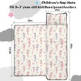 thumbnail image 5 of Seahorse and Star White Pattern Teens Toddler Nap Mat with Pillow, Sleeping Mat Bag for Preschool Daycare 60"x20", 5 of 6