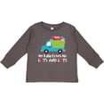 thumbnail image 3 of Inktastic My Lala Loves Me Grandson Truck Boys Long Sleeve Toddler T-Shirt, 3 of 5