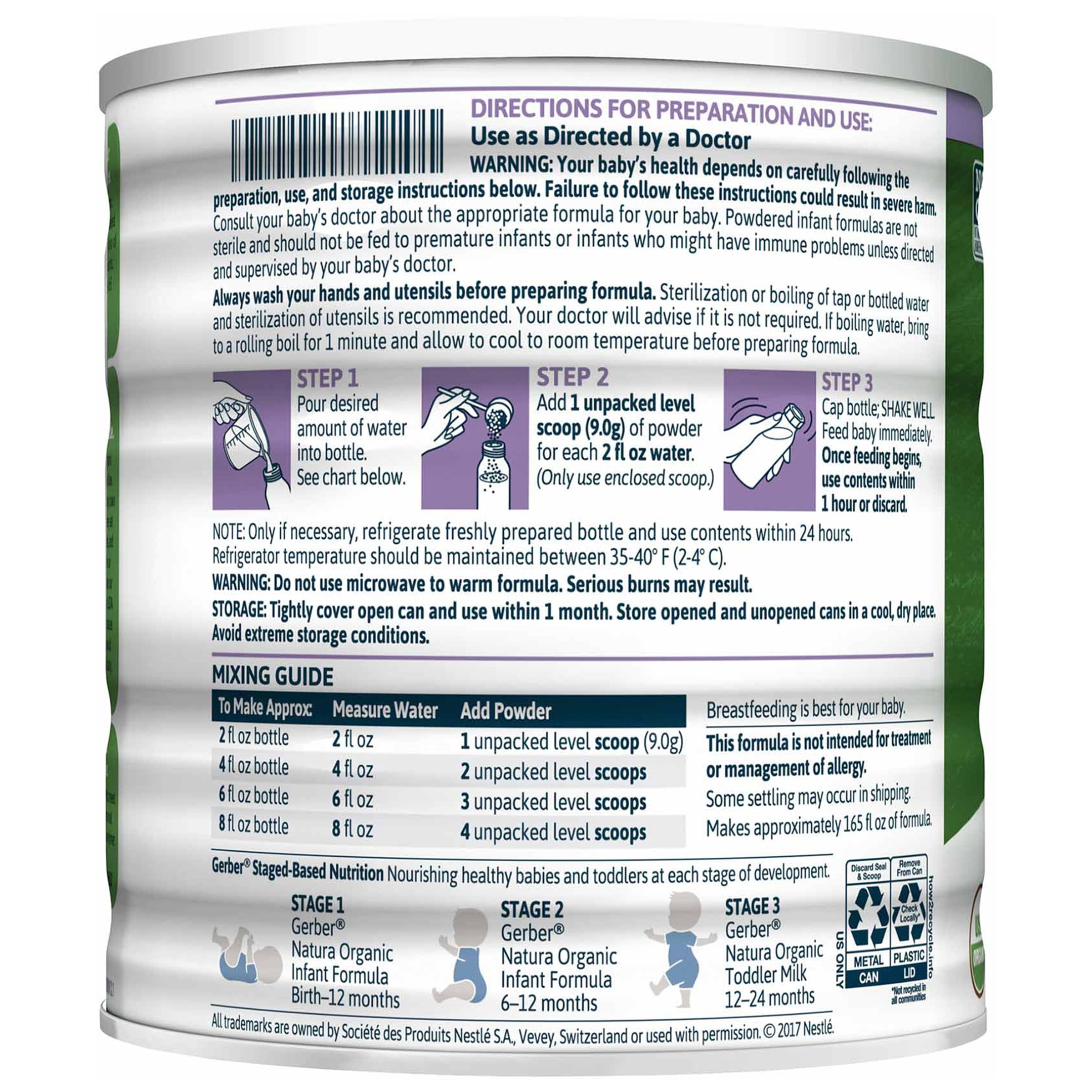 natura gerber formula