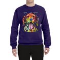 thumbnail image 2 of Wild Bobby Dean Russo Golden Retriever Is Love Dog Is Love Dog Lover Unisex Crewneck Graphic Sweatshirt, Purple, Large, 2 of 5