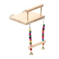 thumbnail image 2 of Pájaros Percha de Soporte de entrenamiento Patio de juegos Soporte en T Soporte para jaula de pájaros Gimnasios Soporte de juguete para Párate y balancéate Sunnimix percha de juego de aves, 2 of 7
