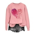 thumbnail image 6 of Xdegoge Cute Valentines Sweatshirts for Women Long Sleeve Love Heart Graphic Sweatshirt Pullover Casual Warm Crewneck Fashion Tops, 6 of 8