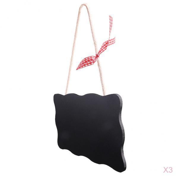 50 Mini Pizarras De Madera Con Clip - Pizarritas Rectangulares Para Mensajes, Bodas, Fiestas Y Oficina