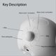 thumbnail image 5 of For Home Digital LED Night Light Voice Controlled Child Alarm Clock,B, 5 of 5