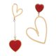 thumbnail image 1 of 1 par de pendientes colgantes con forma de corazón para San Valentín., 1 of 5