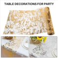 thumbnail image 4 of Camino de Mesa de 2 Piezas, Rollo de Cinta de Tul de PoliéSter Brillante con LáMina Dorada, DecoracióN de Navidad para Bodas y Fiestas de CumpleañOs, 4 of 9