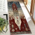 thumbnail image 5 of 2x6 FT Kitchen Runner Rugs Non Skid Washable, Faux Wool Rug Runners for Hallways Bathroom Carpet Runner, Soft Indoor Modern Floor Rug for Entryway Laundry Room, 5 of 11
