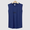 thumbnail image 4 of Hessimy Men's Cotton Sleeveless T Shirts, Breathable & Moisture Wicking with Odor Control（Blue,XXL), 4 of 6