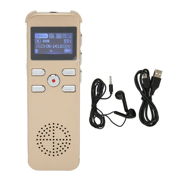 Sound Recording Device,Digital Voice Recorder Voice Sound Tape Recorder Voice Activated Recorder Sturdy Construction