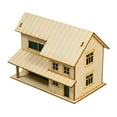 thumbnail image 3 of Kuntesetty 1/64 3D Wooden Miniature House for Landscape Layout Adults Kids Holiday Gift Style A, 3 of 9