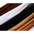 thumbnail image 3 of 100 Chenille Craft Pipe Cleaners 29cm x 6mm Brown White Black Flesh And Gray, 3 of 5