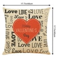 thumbnail image 3 of PYPESEEWY Warehouse Standard Pillows Cases Valentine'S Day Pillow Cover Sofa Throw Cushion Cover Home Decor White Pillowcases Standard Set of 2, 3 of 3