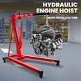 thumbnail image 4 of Zhuotong Heavy-Duty Hydraulic Engine Hoist, Shop Crane with 360° Casters, Extendable Boom Engine Lift, Portable Hoist for Garage, Auto Repair & Warehouse, 4 of 8