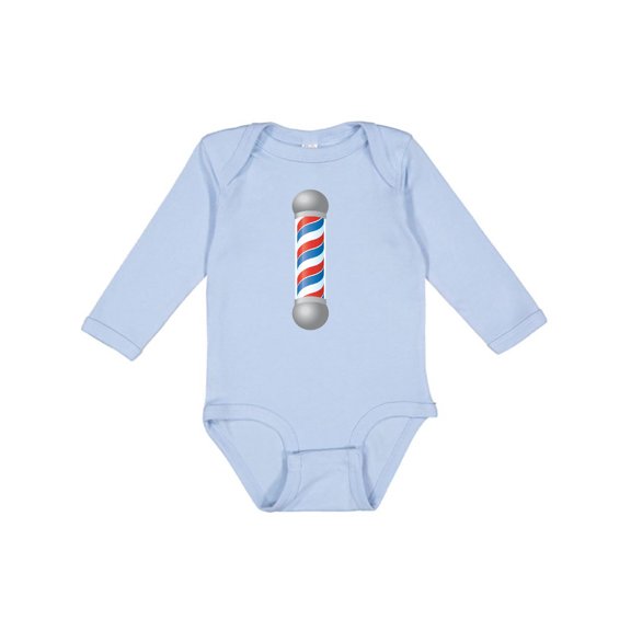 Inktastic Barber Barberpole Boys or Girls Long Sleeve Baby Bodysuit