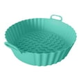 thumbnail image 2 of 1 Pack Air Fryer Silicone Liners Basket Round, Apply to 1-3.5 QT Airfryer, Air Fryer Silicone Pot Bowl, Reusable Baking Tray Cooking Oven Accessories, 2 of 7