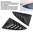 thumbnail image 3 of Rear Window Cover Trim, 2Pcs Car Rear Window Shutter Cover Trim Stylish Look Window Louver Side Vent Trim Replacement for Model 3 2023 and Later, 3 of 8