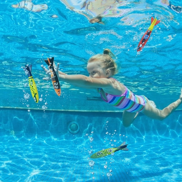Jeux Piscine été Forhandy Lot De 24 Jouets De Plongée Sous-marins Pour Piscine Anneaux De Plongée