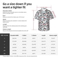 thumbnail image 6 of Lsque Disco Ball Cherry With Bow pattern Hawaiian Shirt for Men, Unisex Summer Beach Casual Short Sleeve Button Down Shirts-Large, 6 of 9