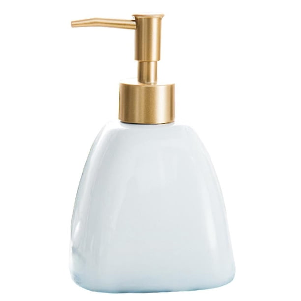 Dispensador de jabón YONGSHENG de cerámica recargable 430 ml Blanco
