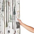 thumbnail image 3 of Rustic Forest Shower Curtain for Bathroom, Rustic Lodge Forest Cabin Shower Curtain Country Hunting Bathroom Curtain, Wild Animal Bear Moose Deer Fox in Forest Shower Curtain with 12 Hooks 72X72 inch, 3 of 7