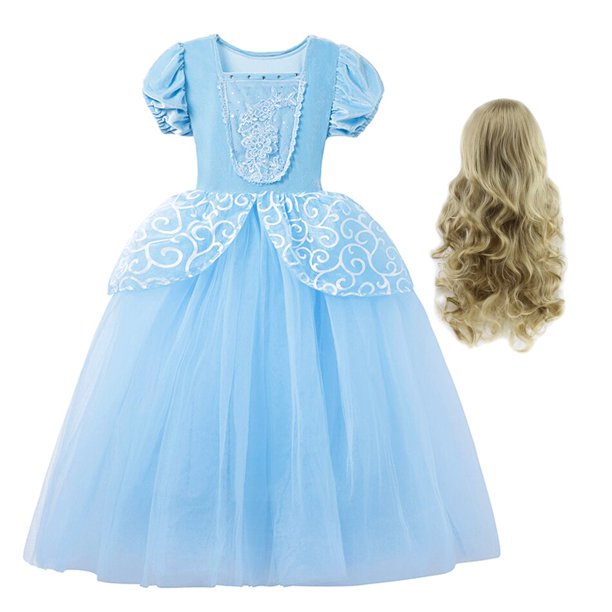 Disney disfraz de Cenicienta para niña, traje de princesa para fiesta de Halloween, Navidad, cumpleaños, boda, JYF Fivean unisex