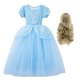 thumbnail image 1 of Disney disfraz de Cenicienta para niña, traje de princesa para fiesta de Halloween, Navidad, cumpleaños, boda, JYF Fivean unisex, 1 of 2