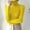 Yellow, variant on Vetsdori Womens White Sweaters Long Sleeve Pullover Trendy Plain Turtleneck Soft Holiday Sweaters for Women