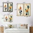 thumbnail image 4 of Designart "Vintage Geometric Mystery of Love Flow II" Modern Geometric Framed Wall Art Set Of 2 - Modern Blue Framed Wall Art Set Of 2, 4 of 6