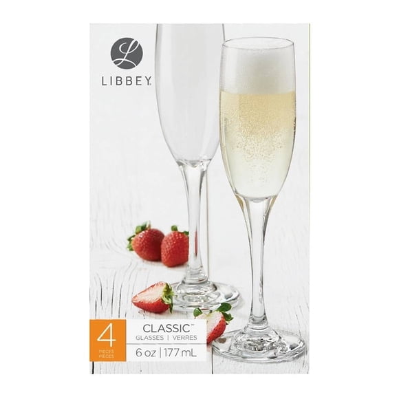 Juego de Copas Libbey Flauta para Champaña 4 Piezas