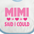 thumbnail image 4 of Inktastic Mimi Said Could Funny Granddaughter Girls Baby Bib, 4 of 4