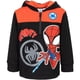 thumbnail image 1 of Sudadera con capucha Marvel Spider-Man de forro polar con media cremallera para niños de 7 a 8 años, 1 of 6