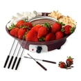 thumbnail image 1 of Fondue Pot Set,Electric Chocolate Fondue Maker with 4 Forks, Cheese Melting Fondue Machine Kit,Temperature Ctrol.US Plug, 1 of 5