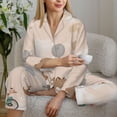 thumbnail image 6 of Fotbe Animals Riding Across The Sky1 Pattern Long Sleeve Pajama Set for Women,Sleepwear Set,2-piece Loungewear Set,Soft PJs Comfy Nightwear with Pockets -Large, 6 of 7