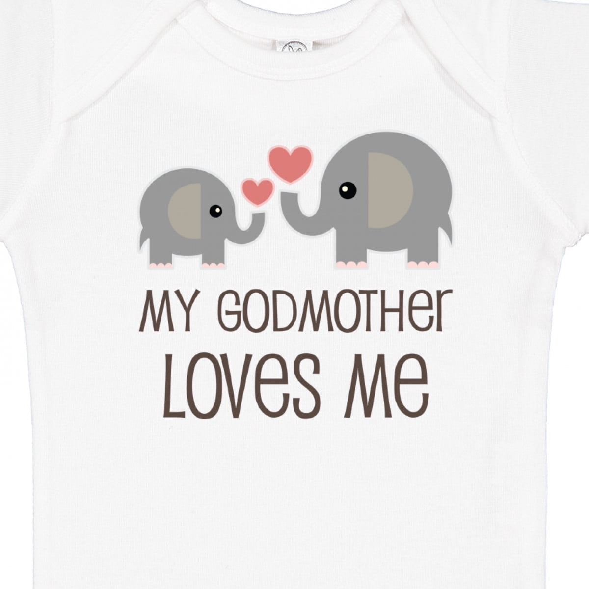 Inktastic My Godmother Loves Me Boys or Girls Baby Bodysuit