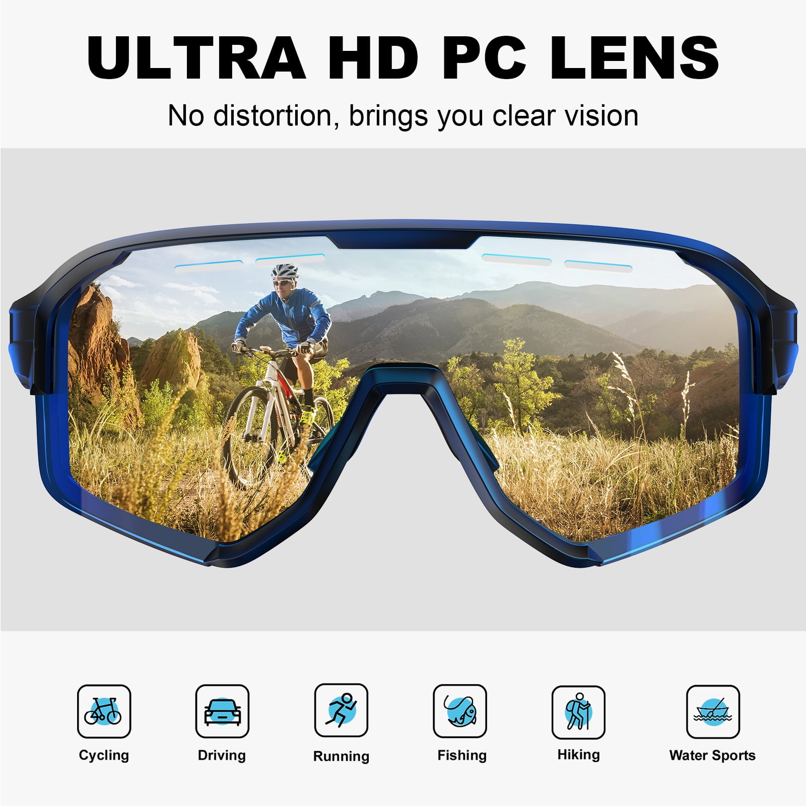 mtvxesu Polarized Cycling Riding Glasses, Outdoor Bike