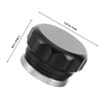 thumbnail image 4 of SHOWERORO 1Set Simple and Sturdy Design Round Black Aluminum Alloy Car Tank Cap for Truck, 4 of 5
