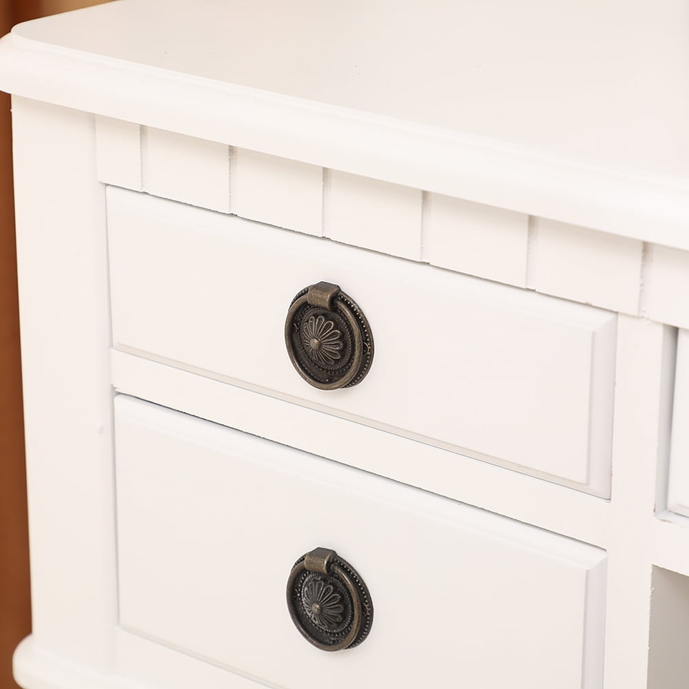 Kepooman Dresser Vanity Table Set, 3-Fold Mirror Drawers Roman Column for Home BedRoom Kepooman Dresser Vanity Table Set, 3-Fold Mirror Drawers Roman Column for Home BedRoom