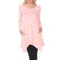 thumbnail image 3 of (coralpink, m) - Women's Solid Colour Tunic Top, 3 of 5
