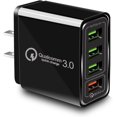 thumbnail image 3 of Cargador de pared USB QC3.0 de 40 W, CARZONJX 5 V/3.1 A cargador rápido USB de 4 puertos [con luz LED] bloque de carga rápida para iPhone 15 14 13 12 11 X XR 8, iPad, Galaxy, LG, Moto, Switch y más, 3 of 4