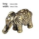 thumbnail image 2 of Injueey Elefante sólido Pequeños adornos en miniatura Bronce antiguo Decoración para el hogar Estatua de animal Decoración Regalo de Tratamientos de ventanas, 2 of 6