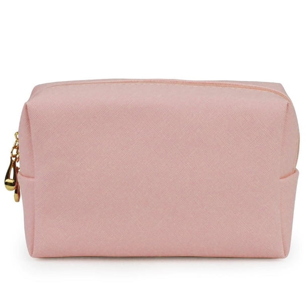 Bolsa de viaje portátil para cosméticos, bolsa de cosméticos pequeña, portátil, para mujer, de PU, impermeable, bolsa de almacenamiento de cosméticos