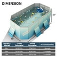 thumbnail image 3 of SLLINGLUO Foldable Swimming Pool Kiddie Pool Above Ground Pool for Adult & Kids, 82in, 3 of 9
