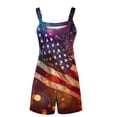 thumbnail image 7 of GaThRRgYP Summer Jumpsuit for Women,Womens Summer Comfortable Casual Suspender Printing Shorts Pocket Jumpsuit Shorts Multicolor XXL, 7 of 7