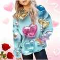 thumbnail image 1 of Cowsor Sweat à Capuche pour Enfants / Manches Longues Imprimé Col Rond / Tissu Extensible Doux / Tenue Décontractée Chaude pour École Quotidienne / Garçons Filles 2-14 Ans, 1 of 5