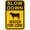 Warning Sign 4, variant on Warning Sign - Slow Down Watch for Deer - 8"x12" Aluminum Rust-Proof Caution Sign, Wildlife Safety Decor for Streets Woods Areas Outdoor