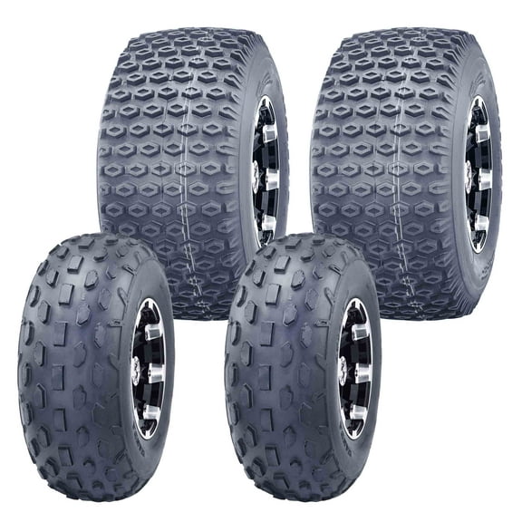 Set 4 WANDA ATV Tires 19X7-8 19x7x8 & 18X9.5-8 18X9.5X8 4PR