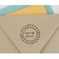thumbnail image 3 of Printtoo Tampon Rond en Caoutchouc, "Love Is Sweet", Adresse Personnalisée, Usage Intensif, Diamètre 50 mm, 3 of 6