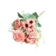 thumbnail image 2 of Flores de rosas artificiales - Rosas de tela de seda realistas para decoración del hogar, bodas, fiestas - 12,2" de altura - Blanca, roja, champán, verde, 2 of 6