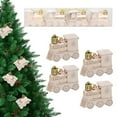 thumbnail image 2 of HCTSHG 4PCS Christmas Train Ornament for Home Plastic Xmas Hanging Ornaments with Rope Christmas Train House Decoration for Home Wedding Party, 2 of 9